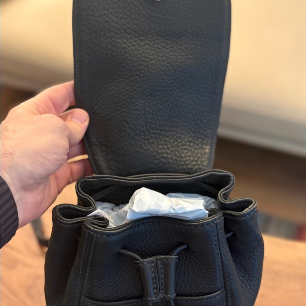 Coach Sonoma Mini Drawstring Pebbled Leather Backpack - Picture 3 of 7